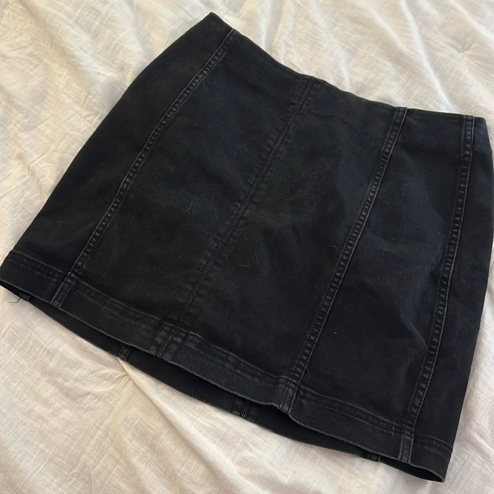 WILD FABLE RIBBED DENIM SKIRT
